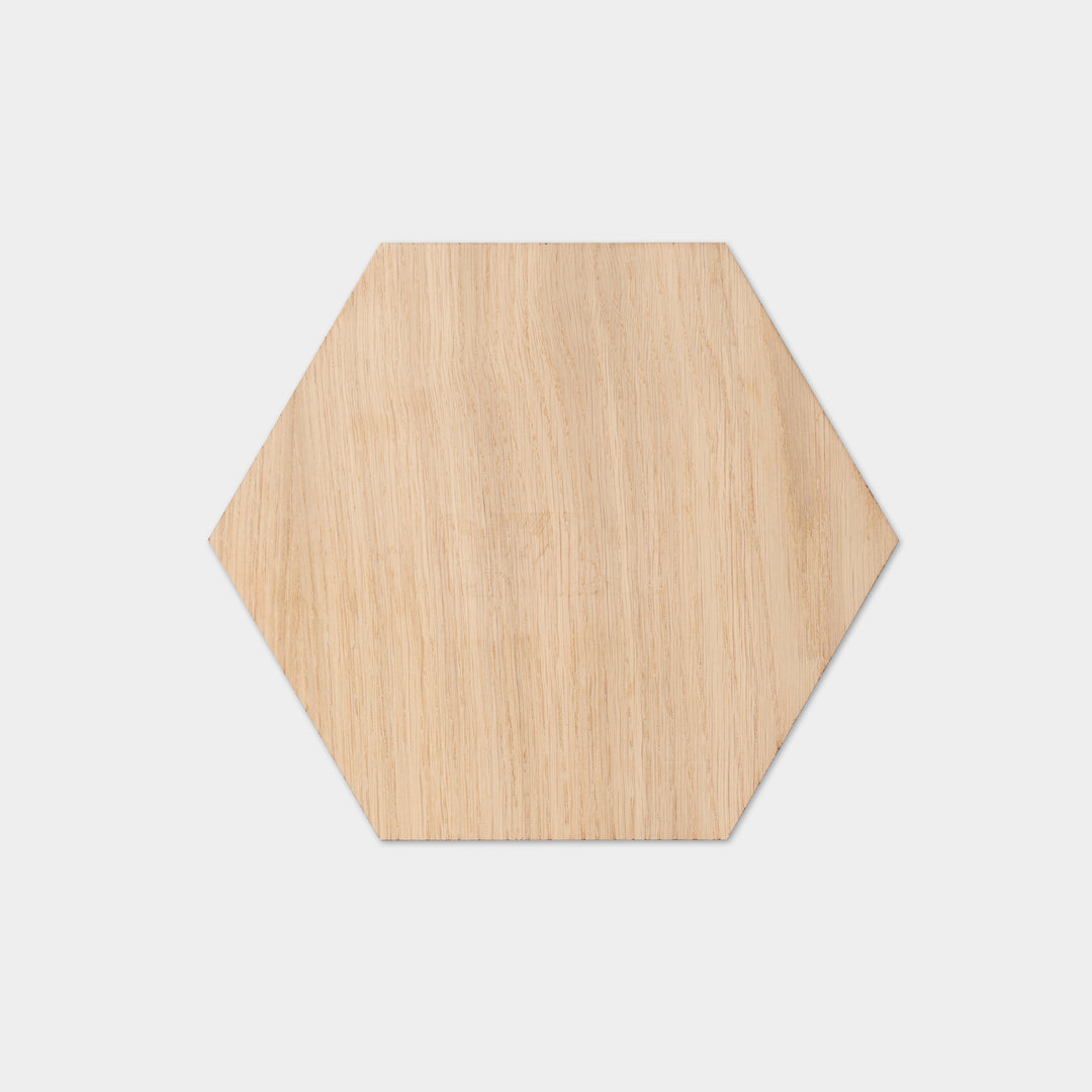 Huldra Hexagon Eiken - Wandtegel - 21x24cm