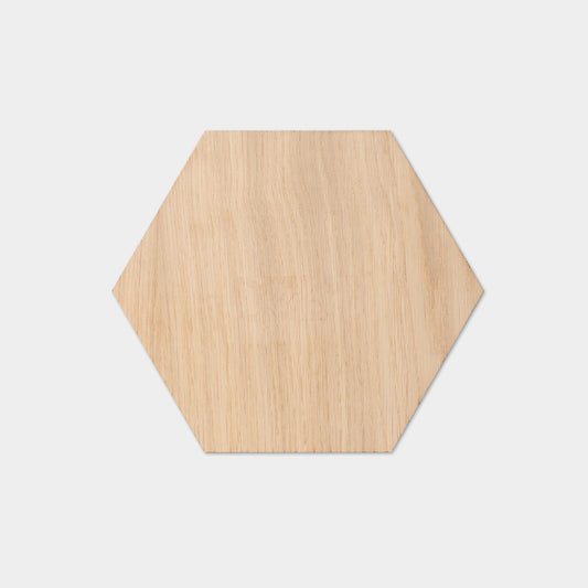 Hexagon wall tile oak - 21cm↕ / ↔24cm